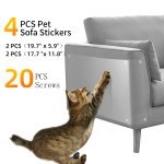 Furniture Scratch Guards, Dog Cat Scratch Protector with Pins for Sofa Table Furniture Protection (2X/2XL)